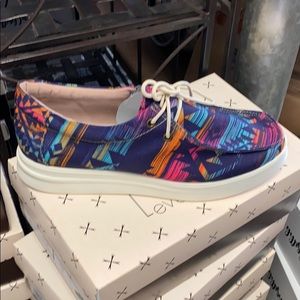Purple Aztec shoes